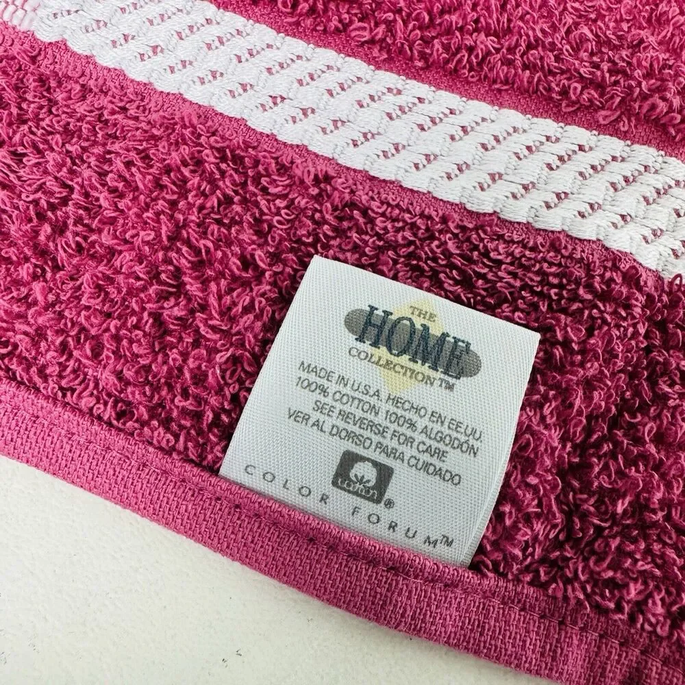 Vintage Home Collection Guest Hand Towels 16 X 25 Bathroom‎ Berry Set of 2 New